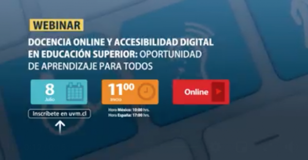 Webinar internacional sobre docencia online y accesibilidad digital